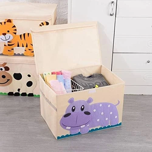 Foldable Storage Box Large Cartoon Oxford Cloth With Lid Foldable Storage Box Container Basket Cube Suitable For Home Bedroom Closet Office Nursery 9 Foldable Storage Box Large Cartoon Oxford Cloth With Lid Foldable Storage Box Container Basket Cube Suitable For Home Bedroom Closet Office Nursery - Image 9