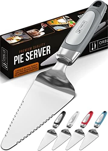 Pie Server, Essential Kitchen Tool, Serrated On Both Sides, Great For Right Or Left Handed Chef, Stainless Steel Flatware, Cake Cutter, Gray 6 Pie Server, Essential Kitchen Tool, Serrated On Both Sides, Great For Right Or Left Handed Chef, Stainless Steel Flatware, Cake Cutter, Gray - Image 6