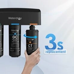 Waterdrop WD-10CT Under Sink Water Filter, Replacement For Waterdrop TSA & TSB 3-stage Under Sink Water Filter System -Peugeot Shop 41skYyBWPzL
