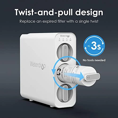 TSCS Under Sink Water Filter, Replacement For Waterdrop TSC 3-Stage Under Sink Water Filtration System, 2000 Gallons Hige Capacity. 1 Pack 4 TSCS Under Sink Water Filter, Replacement For Waterdrop TSC 3-Stage Under Sink Water Filtration System, 2000 Gallons Hige Capacity. 1 Pack - Image 4