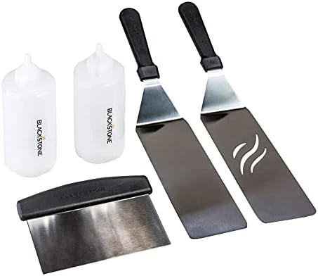 Blackstone 1542 Flat Top Griddle Professional Grade Accessory Tool Kit (5 Pieces) 16 Oz Bottle, Two Spatulas, Chopper/Scraper And One Cookbook-Perfect For Cooking Indoor Or Outdoor, Multicolor 6 Blackstone 1542 Flat Top Griddle Professional Grade Accessory Tool Kit (5 Pieces) 16 Oz Bottle, Two Spatulas, Chopper/Scraper And One Cookbook-Perfect For Cooking Indoor Or Outdoor, Multicolor - Image 6