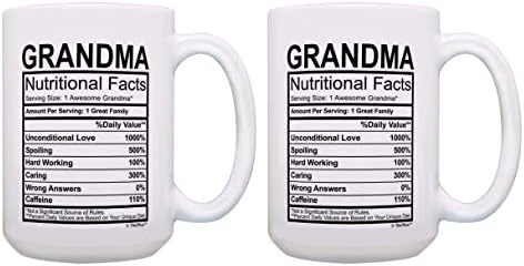 Mothers Day Gifts For Grandma Nutritional Facts Label Funny Gifts For Grandma Gag Gift Coffee Mug Tea Cup White 15 Mothers Day Gifts For Grandma Nutritional Facts Label Funny Gifts For Grandma Gag Gift Coffee Mug Tea Cup White - Image 15