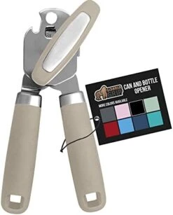 Heavy Duty Stainless Steel Smooth Edge Manual Hand Held Can Opener With Soft Touch Handle, Rust Proof Oversized Handheld Easy Turn Knob, Best Large Lid Openers For Kitchen, Black 25 Heavy Duty Stainless Steel Smooth Edge Manual Hand Held Can Opener With Soft Touch Handle, Rust Proof Oversized Handheld Easy Turn Knob, Best Large Lid Openers For Kitchen, Black -Peugeot Shop 41srvw4PUL. AC