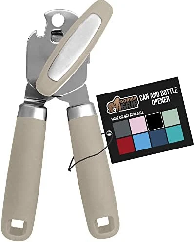 Heavy Duty Stainless Steel Smooth Edge Manual Hand Held Can Opener With Soft Touch Handle, Rust Proof Oversized Handheld Easy Turn Knob, Best Large Lid Openers For Kitchen, Black 12 Heavy Duty Stainless Steel Smooth Edge Manual Hand Held Can Opener With Soft Touch Handle, Rust Proof Oversized Handheld Easy Turn Knob, Best Large Lid Openers For Kitchen, Black - Image 12