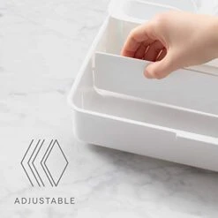 Expandable Utensil Tray DrawerFit Organizer, White. -Peugeot Shop 41stuhjkzzL