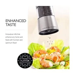 Cole & Mason OLE & MASON Hampstead Electric Pepper Grinder With LED Light - Electronic Battery Operated Peppercorn Mill, Stainless Steel 9 Cole & Mason OLE & MASON Hampstead Electric Pepper Grinder With LED Light - Electronic Battery Operated Peppercorn Mill, Stainless Steel -Peugeot Shop 41sukW85zlL