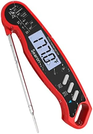 Meat Thermometer For Cooking - FT002R Instant Read Food Thermometer For Kitchen BBQ Grilling Smoker Baking Turkey. (Red + Black) 9 Meat Thermometer For Cooking - FT002R Instant Read Food Thermometer For Kitchen BBQ Grilling Smoker Baking Turkey. (Red + Black) - Image 9