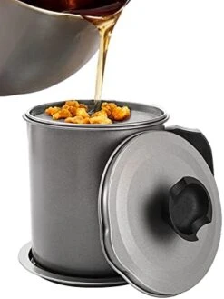 Bacon Grease Container With Strainer, Black Grease Catcher 1.4L, Cooking Oil Filter With Lid And Leak Proof Plate For Kitchen ,Oil Can Storage Lard For Cooking. 15 Bacon Grease Container With Strainer, Black Grease Catcher 1.4L, Cooking Oil Filter With Lid And Leak Proof Plate For Kitchen ,Oil Can Storage Lard For Cooking. -Peugeot Shop 41t0oVRGvLL. AC