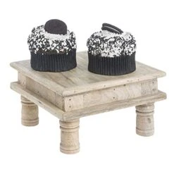 ® Buffet Riser Square Mango Wood Table Riser - 8 2/3"L X 8 2/3"W X 5"H -Peugeot Shop 41tAKz4zcFL