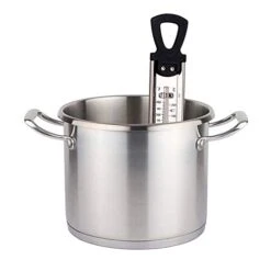 Candy Thermometer Deep Fry/Jam/Sugar/Syrup/Jelly Thermometer With Hanging Hook & Pot Clip Stainless Steel Cooking Thermometer Food Thermometer Quick Reference Temperature Guide,Black -Peugeot Shop 41tDBfqgZ4L