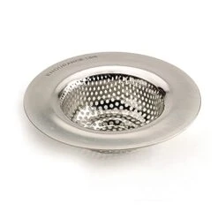 EnduranceĀ® Stainless Steel Large Sink Strainer, 4.5" | Traps Food Scraps | Polished Finish With Precision Pierced Holes | Dishwasher Safe