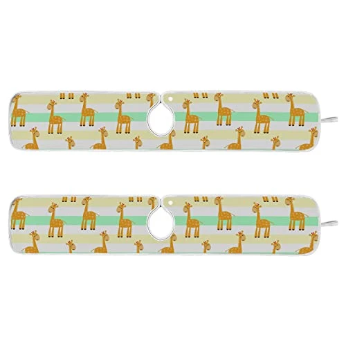 Kcldeci 2 Pack Faucet Mat Splash Guard For Kitchen Sink,Giraffes Safari Stripes 14x5 Inch Faucet Handle Drip Catcher Tray Absorbent Mat Fast Dry Mat For Kitchen, Bathroom 3 Kcldeci 2 Pack Faucet Mat Splash Guard For Kitchen Sink,Giraffes Safari Stripes 14x5 Inch Faucet Handle Drip Catcher Tray Absorbent Mat Fast Dry Mat For Kitchen, Bathroom - Image 3