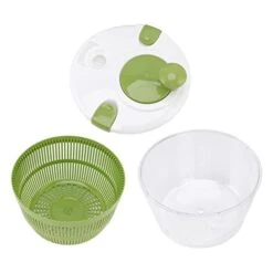 Salad Spinner, Lettuce Spinner, Hand Cranking Multifunctional Vegetable Spinner Lettuce Greens Dryer Kitchen Tool For Tastier Salads And Faster Food Prep