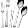 MIKASA Rockford 20-Piece 18/10 Stainless Steel Flatware Set, Service For 4, Silver
