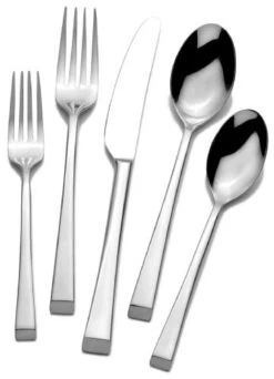 MIKASA Rockford 20-Piece 18/10 Stainless Steel Flatware Set, Service For 4, Silver