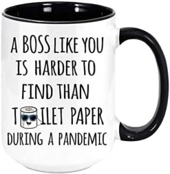 Boss Like You Is Harder To Find Than Toilet Paper During A Pandemic Coffee Mug - Funny Unique Gift Mugs. Sarcastic Holiday Gifts For Any Occasion, Birthday, Etc. To Be Loved. (Black, 11oz) -Peugeot Shop 41tzGct8AL. AC