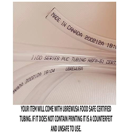 Professional Stainless Steel Spring Loaded Bottle Filler 14" With 6.5 Feet Of Tubing - Beer, Wine, Kombucha With Filler Brush And 6.5 Feet 5/16" ID Of Tubing By Ubrewusa 6 Professional Stainless Steel Spring Loaded Bottle Filler 14" With 6.5 Feet Of Tubing - Beer, Wine, Kombucha With Filler Brush And 6.5 Feet 5/16" ID Of Tubing By Ubrewusa - Image 6