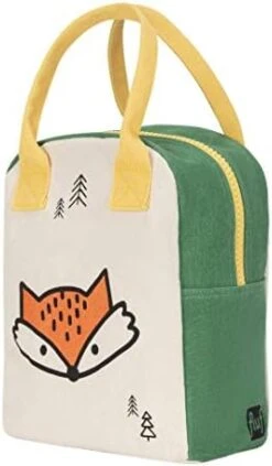 Zipper Lunch Bag | Organic Cotton Lunch Bag For Men, Women & Kids (Peach) -Peugeot Shop 41uCPEOCa8L. AC