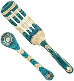 Ique Mykonos Collection 2 Piece Cooking Utensil Set, Spurtle & Measuring Spoon -Peugeot Shop 41uOVNULzpL. AC 1