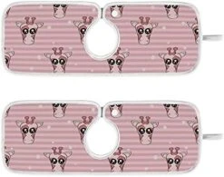 Kcldeci 2 Pack Faucet Mat Splash Guard For Kitchen Sink,Cute Giraffe Stripe 23x5 Inch Faucet Handle Drip Catcher Tray Absorbent Mat Fast Dry Mat For Kitchen, Bathroom 15 Kcldeci 2 Pack Faucet Mat Splash Guard For Kitchen Sink,Cute Giraffe Stripe 23x5 Inch Faucet Handle Drip Catcher Tray Absorbent Mat Fast Dry Mat For Kitchen, Bathroom -Peugeot Shop 41uVxjEmddL. AC
