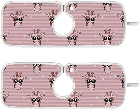Kcldeci 2 Pack Faucet Mat Splash Guard For Kitchen Sink,Cute Giraffe Stripe 23x5 Inch Faucet Handle Drip Catcher Tray Absorbent Mat Fast Dry Mat For Kitchen, Bathroom 7 Kcldeci 2 Pack Faucet Mat Splash Guard For Kitchen Sink,Cute Giraffe Stripe 23x5 Inch Faucet Handle Drip Catcher Tray Absorbent Mat Fast Dry Mat For Kitchen, Bathroom - Image 7