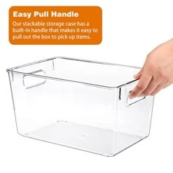 6 Pack Clear Plastic Storage Bins, Kitchen Organization Cabinet Fridge Organizer, Pantry Organization And Storage Bins 9 6 Pack Clear Plastic Storage Bins, Kitchen Organization Cabinet Fridge Organizer, Pantry Organization And Storage Bins -Peugeot Shop 41ujYv63ekL
