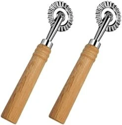 Ravioli Cutter Wheel,Pastry Wheel Cutter With Long Wooden Handle,Zinc Alloy Pasta Cutter Wheel For Kitchen -Peugeot Shop 41usVny2rpL. AC
