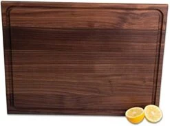Large Edge Grain Walnut Cutting Board With Juice Groove By Kurouto -17x11 - Made In USA -Peugeot Shop 41uxCwh6jkL. AC
