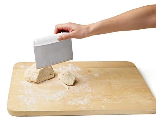 Chef'n Pastrio Set Bench Scraper And Chopper, Includes Stainless Steel And Plastic, Red 3 Chef'n Pastrio Set Bench Scraper And Chopper, Includes Stainless Steel And Plastic, Red - Image 3