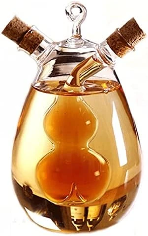 2 In 1 Oil And Vinegar Dispenser Cruet Bottle, Kitchen Supplies Glass Olive Oil And Balsamic Vinegar Cruet Bottle With Cork Stoppers, Hand-blown Glass Jar (Ball Shape) 9 2 In 1 Oil And Vinegar Dispenser Cruet Bottle, Kitchen Supplies Glass Olive Oil And Balsamic Vinegar Cruet Bottle With Cork Stoppers, Hand-blown Glass Jar (Ball Shape) - Image 9