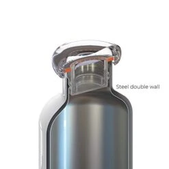 Guzzini On The Go Thermal Travel Bottle, Spalvieri & Del Ciotto, Ø 7.3 X H21.2 Cm, 500cc, Gold