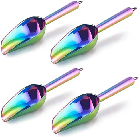 Mini Scoop, E-far 3 Ounce Stainless Steel Kitchen Utility Scoops, Ideal For Candy/Ice Cube/Flour/Sugar/Coffee Bean/Protein Powder, Food Grade & Anti Rust, Easy Clean & Dishwasher Safe (4 Pack) 13 Mini Scoop, E-far 3 Ounce Stainless Steel Kitchen Utility Scoops, Ideal For Candy/Ice Cube/Flour/Sugar/Coffee Bean/Protein Powder, Food Grade & Anti Rust, Easy Clean & Dishwasher Safe (4 Pack) - Image 13