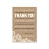 50 Wedding Kraft Thank You Place Cards, Rehearsal Dinner Thank You Table Sign, Menu Place Setting Card Notes, Placement Thank You Note Favors For Family & Guests