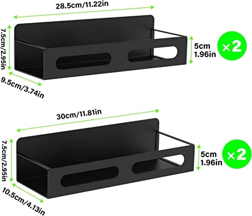 SPPDAG Magnetic Spice Rack, 4 Pack Kitchen Organization Fridge Condiment Rack, Super Strong Magnetic Shelf For Refrigerator 3 SPPDAG Magnetic Spice Rack, 4 Pack Kitchen Organization Fridge Condiment Rack, Super Strong Magnetic Shelf For Refrigerator - Image 3
