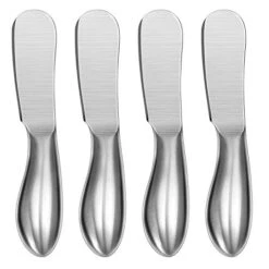 Spreader Knife Set, 4-Piece Cheese And Butter Spreader Knives, One-piece Stainless Steel, Gifts For Father's Day/Christmas, Birthday/Parties, Wedding/Anniversary And Thanksgiving Day