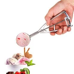 Cookie Scoop Set - Small/1 Tablespoon, Medium/2 Tablespoon, Large/3 Tablespoon - Ice Cream Scoop Set, 18/8 Stainless Steel Dough Scoop Cupcake Scoop Melon Baller -Peugeot Shop 41vkZl3oQOL