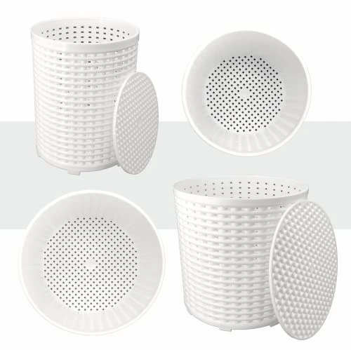 Universal Cheese Molds With Followers For Making Soft, Semi-Hard And Hard Cheeses - Set Of 2 4 Universal Cheese Molds With Followers For Making Soft, Semi-Hard And Hard Cheeses - Set Of 2 - Image 4