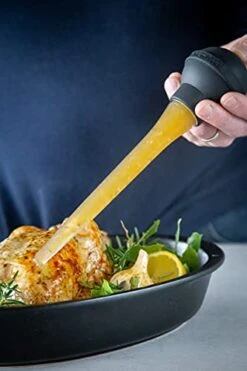 KitchenAid Turkey Baster, Safety And Comfort Baster For Turkey, Meat And Poultry Roasts - Onyx Black -Peugeot Shop 41vm0JBrFzS