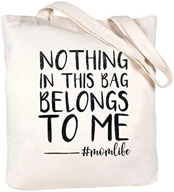 ELEGANTPARK Baby Shower Gifts For New Mom Life Tote Bag Mothers Day Funny Mom Gifts For Mom Birthday Christmas Gifts Canvas Mom Bag With Zipper And Pocket 8 ELEGANTPARK Baby Shower Gifts For New Mom Life Tote Bag Mothers Day Funny Mom Gifts For Mom Birthday Christmas Gifts Canvas Mom Bag With Zipper And Pocket - Image 8