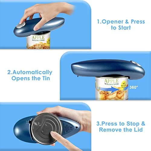 Electric Can Opener For Kitchen, Hands Free Can Opener With Smooth Edges Safe Battery Operated Operation, Automatic Can Opener For Kitchen Arthritis And Seniors,Best Kitchen Gadget For Almost Size Can 2 Electric Can Opener For Kitchen, Hands Free Can Opener With Smooth Edges Safe Battery Operated Operation, Automatic Can Opener For Kitchen Arthritis And Seniors,Best Kitchen Gadget For Almost Size Can - Image 2