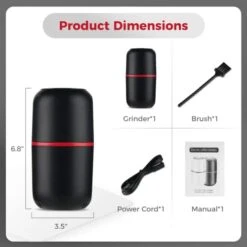 Electric Pill Crusher Grinder, Powerful Motor Pill Cutters With Stainless Steel Blades, Coffee Bean Grinder For Fine Powder, Multifunctional Electric Grinder For Grains, Medicinal Herbs, Spices -Peugeot Shop 41wDiS1vF2L