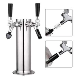 Beer Faucet Cap & Plug FERRODAY 10 Pieces Faucet Cap & Plug Brush Draft Beer Rubber Tap Soother Sanitary Covers Beer Faucet Brush Plugs Beer Faucet Tap Cleaning Plug - 5+5 Black -Peugeot Shop 41wDpIOPdrL