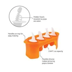 Dino Popsicle Molds (Set Of 4) - Mess-Free Silicone Ice Pops For Homemade Freezer Snacks / Dishwasher-Safe, BPA-Free -Peugeot Shop 41wEPnbJ6bL