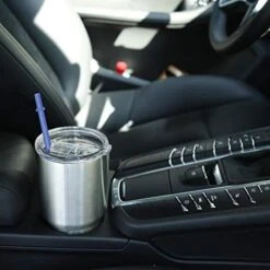 Iware 52 Pcs Reusable Plastic Straws For Tumbler, Mason Jars, Cupture/Maars Acrylic, YETI/RTIC, Starbucks, Tervis, - 10.25" Extra Long 10 Colors Replacement Drinking Straws With 2 Cleaning Brushes -Peugeot Shop 41wH9U8W2FL