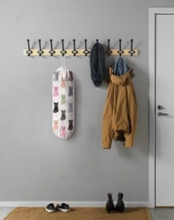 Cute Cat Grocery Bag Storage Holder, Grocery Shopping Bags Carrier,Plastic Bag Dispenser Garbage Bag Organizer For Kitchen Cat Home Kitchen Décor, Gifts For Women Mom Family Friends 23"x9" -Peugeot Shop 41wLviFhacL