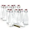 12 PK| 17 Oz Glass Bottle Set With Airtight Swing Top Stoppers | Home Brewing Bottles For Kombucha - Beer - Water Kefir - Limoncello | Swing Top Glass Bottles Includes Brush, Funnel & Marker