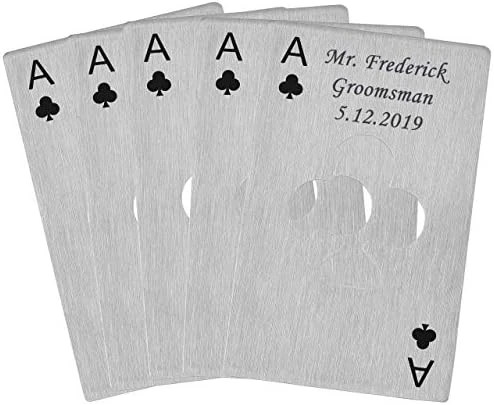 Bottle Opener, Yoption 10pcs Stainless Steel Credit Card Size Casino Beer Bottle Opener For Wedding Party Groomsmen Bridesmaid Gifts 8 Bottle Opener, Yoption 10pcs Stainless Steel Credit Card Size Casino Beer Bottle Opener For Wedding Party Groomsmen Bridesmaid Gifts - Image 8