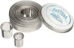 Plain Edge Round Cutters In Graduated Sizes, Stainless Steel, 11 Pc Set -Peugeot Shop 41wulT3AebL. AC
