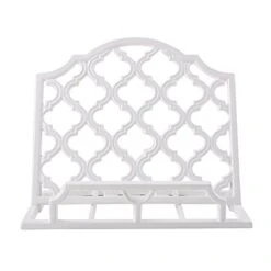 Vintage Cast Iron Cookbook Stand Holder Large Cookbook Holder White Metal Cookbook Stand For Kitchen IPad Recipe Book Stand -Peugeot Shop 41x2l0q7SaL