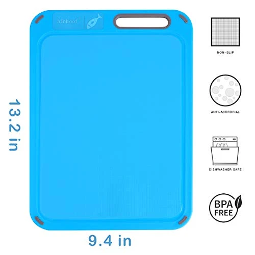 Plastic Cutting Board, Set Of 4 With Storage Stand, Color Box Packed, BPA-Free, Preventing Cross-contamination Of Different Food Types, Dishwasher Safe 3 Plastic Cutting Board, Set Of 4 With Storage Stand, Color Box Packed, BPA-Free, Preventing Cross-contamination Of Different Food Types, Dishwasher Safe - Image 3